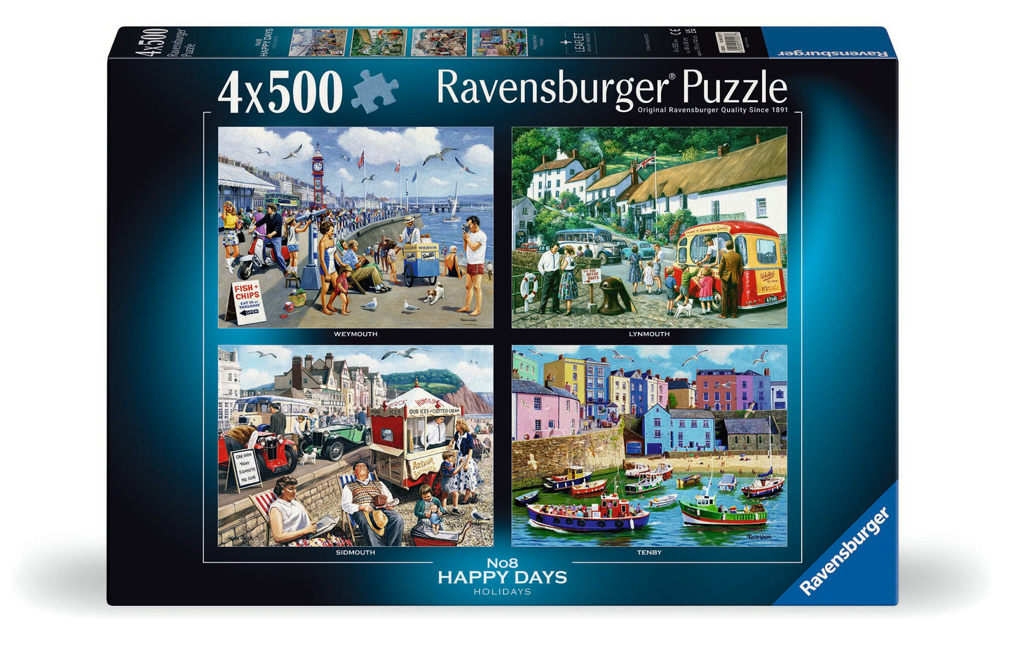 Ravensburger No8 Happy Days Holidays 4 x 500pc