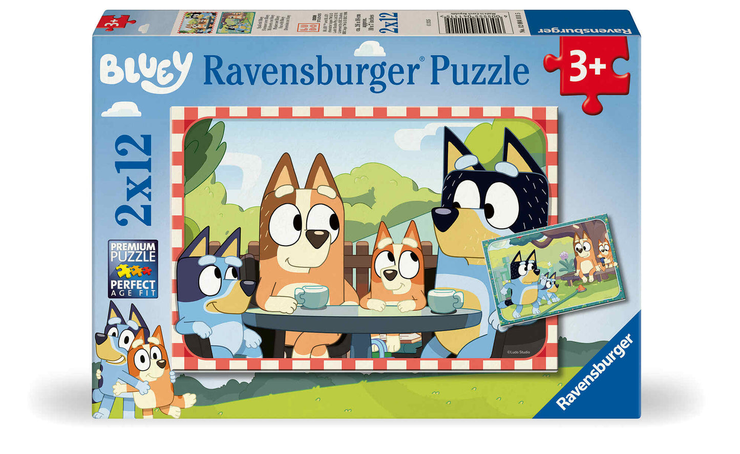 Ravensburger - Bluey Family Time Puzzle 2x12 Pieces