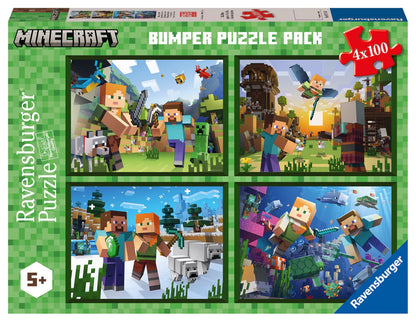 Ravensburger - Minecraft Bumper Pack 4x100pc
