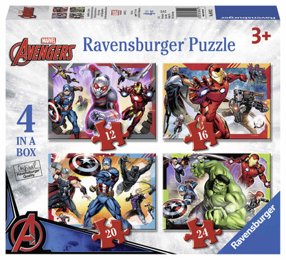 Ravensburger - Disney Marvel Avengers Earth's Mightiest heroes 12/16/20/24 Pieces
