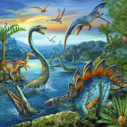 Ravensburger - Dinosaur Fascination Puzzle 3x49 Pieces