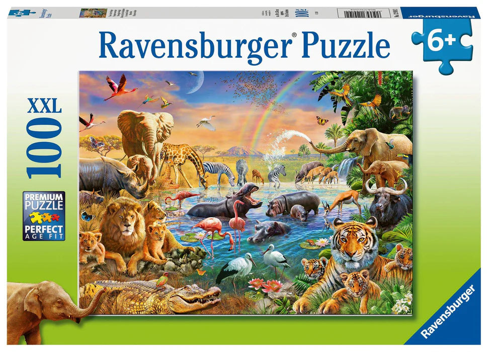 Ravensburger - Savannah Jungle Waterhole 100pc XXL  RB 12 910 2