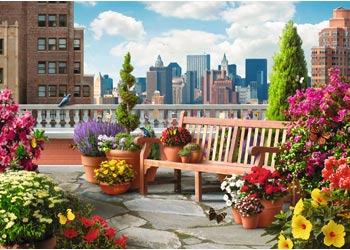 Ravensburger - Rooftop Garden 500pc LF - RB 14 868 4