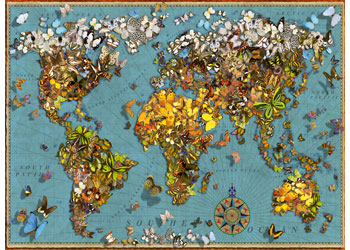 Ravensburger- World of Butterflies Puzzle 500pc RB 15 043 4