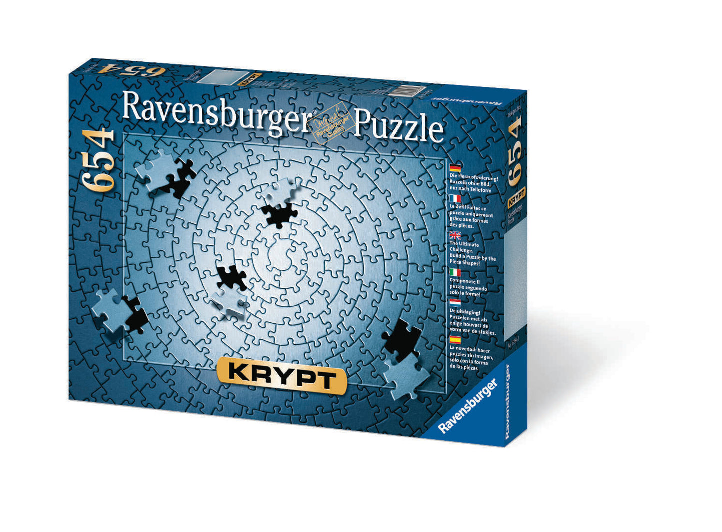 Ravensburger - Krypt Silver Spiral Puzzle 654 Pieces