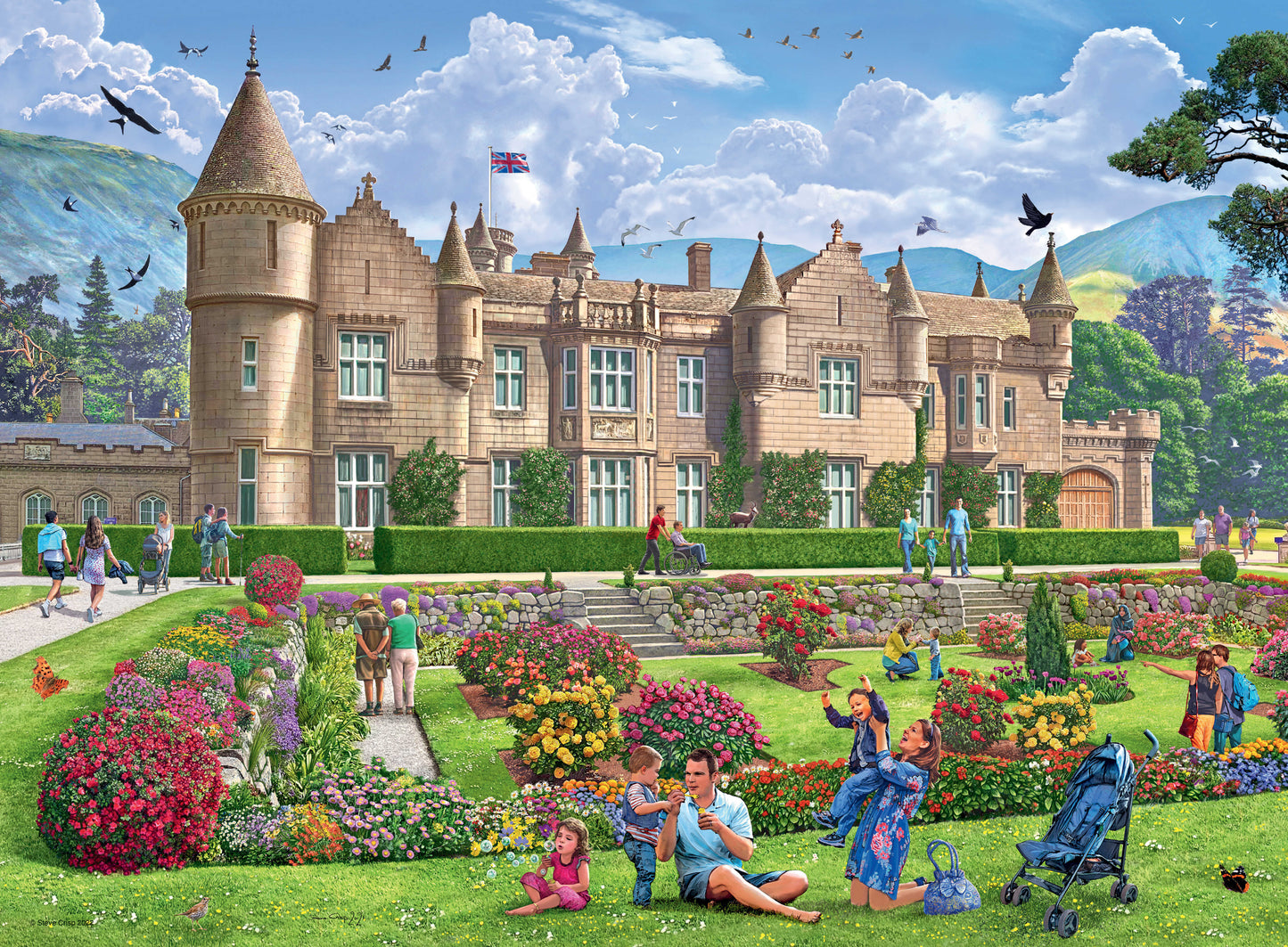 Ravensburger - Happy Days No 4 Royal Residences 4x500 Pieces