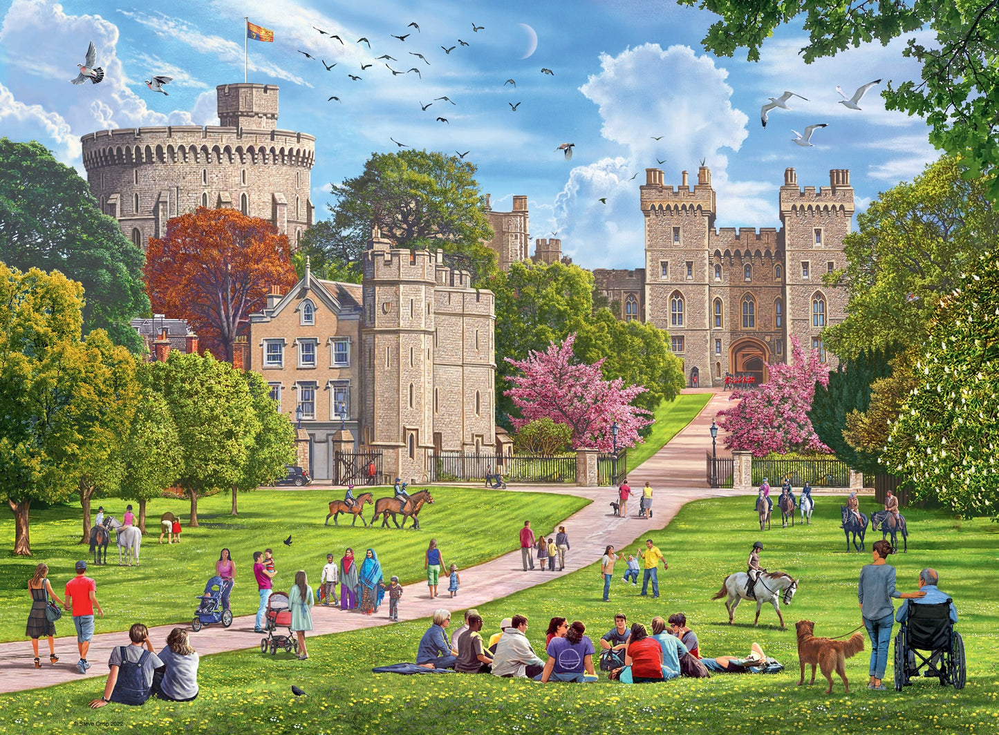 Ravensburger No 5 Royal residences 4 x 500pc