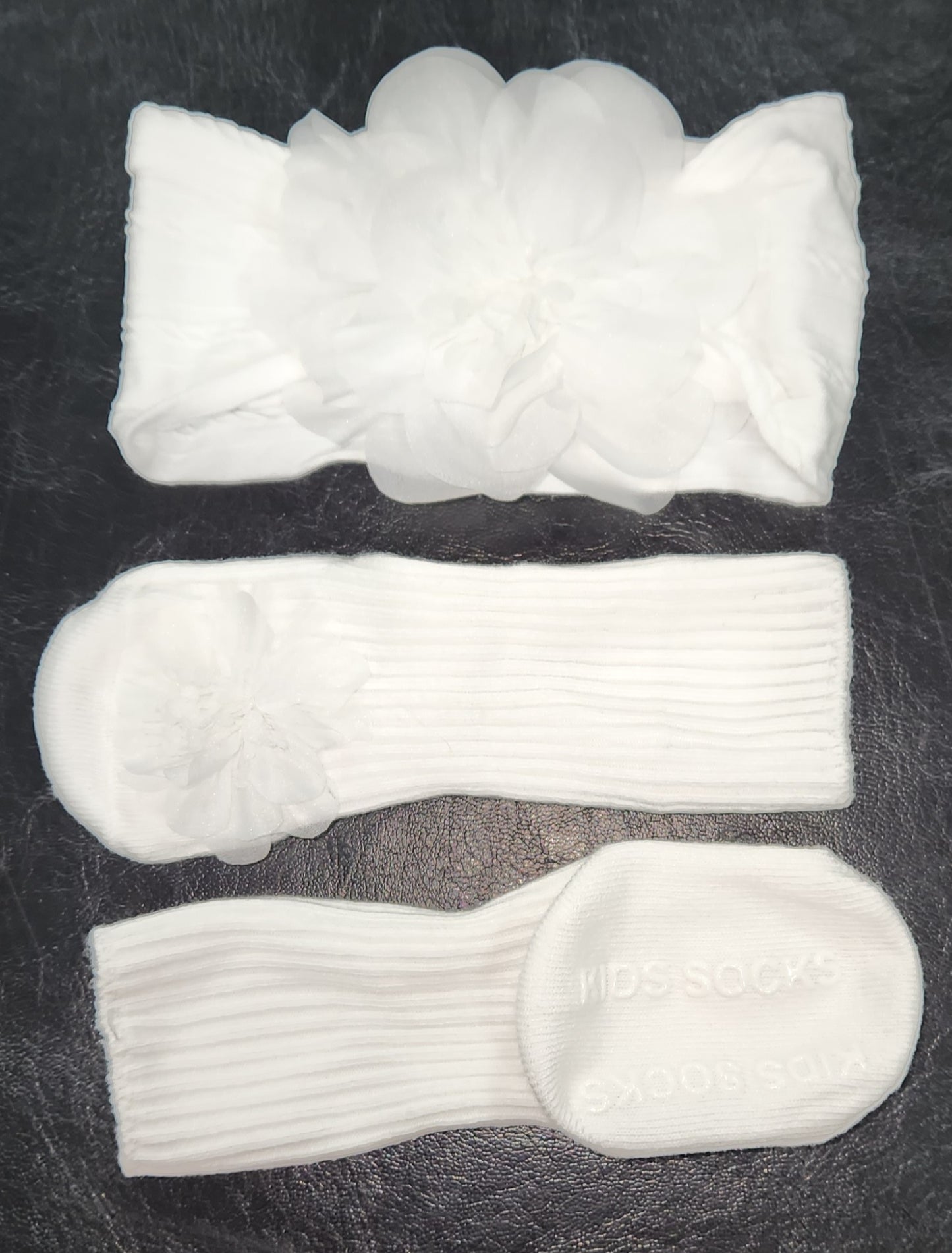 Beautiful Blossom :Baby Socks and Headband Set