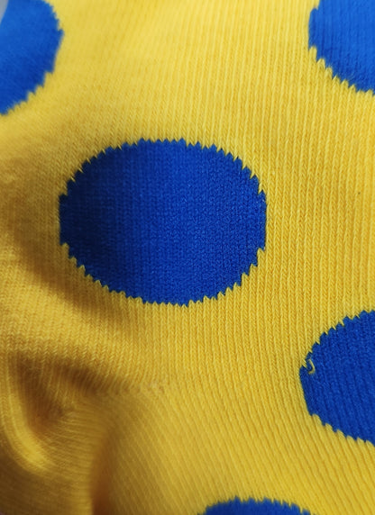 Neon Spot Cotton Ankle Socks