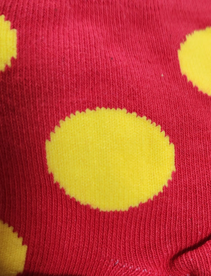 Neon Spot Cotton Ankle Socks