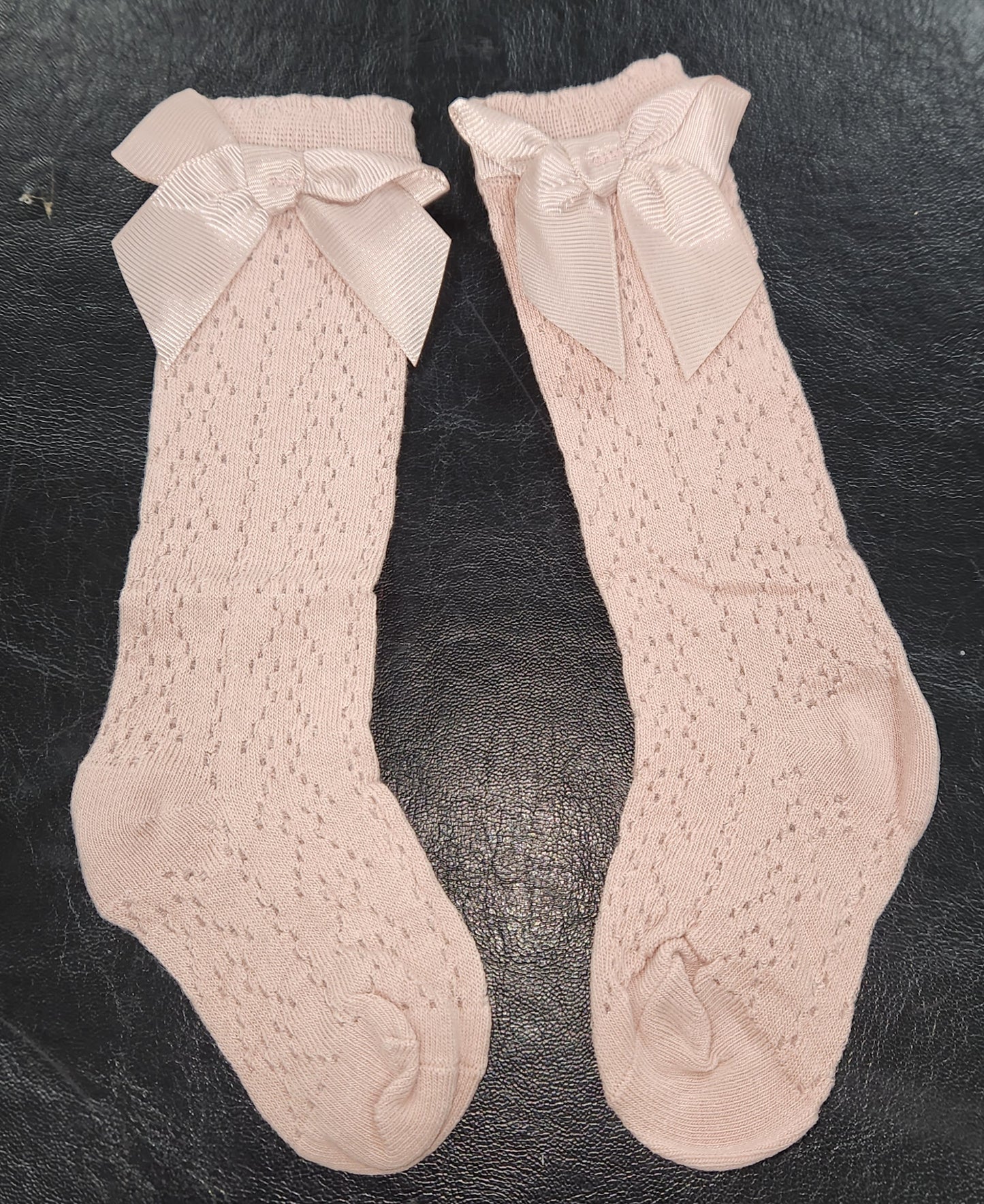 Cotton Knee Hi Socks with bows