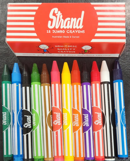Strand 12 Jumbo Kids Crayons