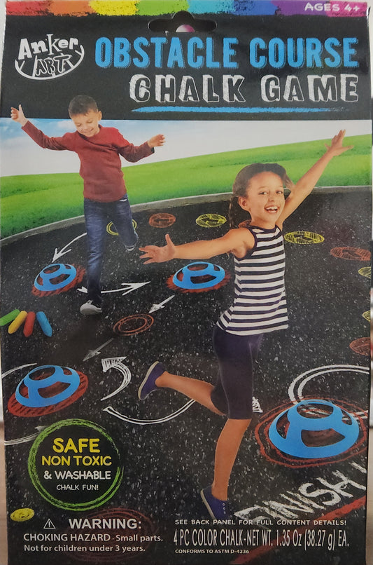 Anker Art Obstacle Course Chalk Game