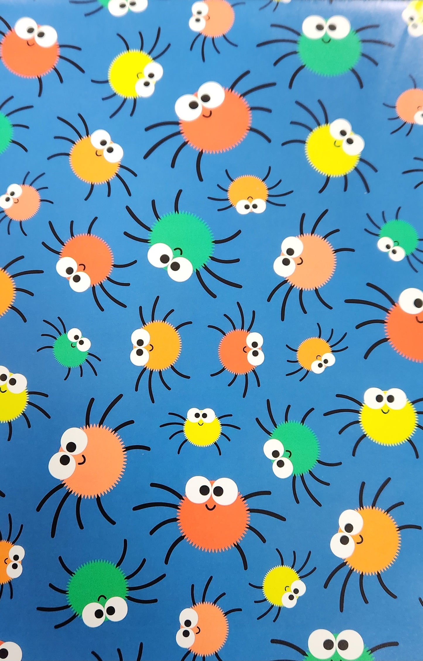 Gift Wrap- Happy Spiders