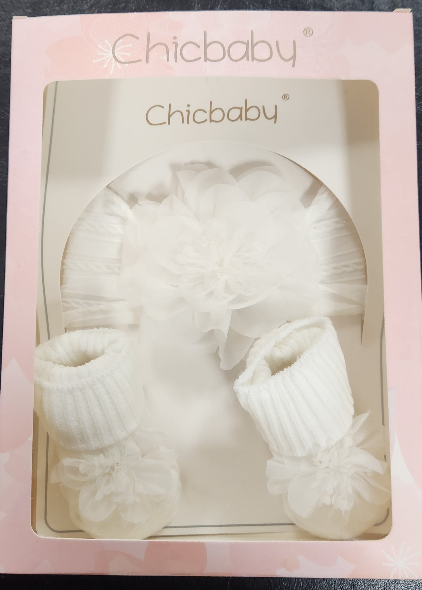 Beautiful Blossom :Baby Socks and Headband Set