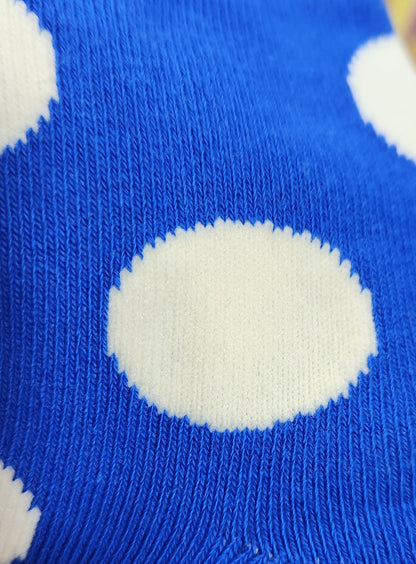 Neon Spot Cotton Ankle Socks
