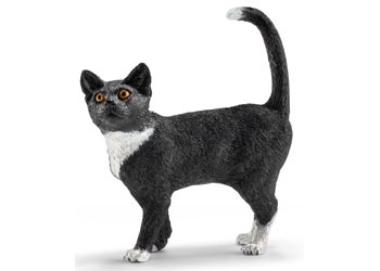 Schleich - Cat (black, white)