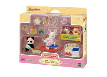 Sylvanian Families - Baby's Toy Box Snow Rabbit & Panda Babies