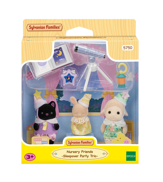 Sylvanian Families - Nursery Friends - Sleepover Party Trio