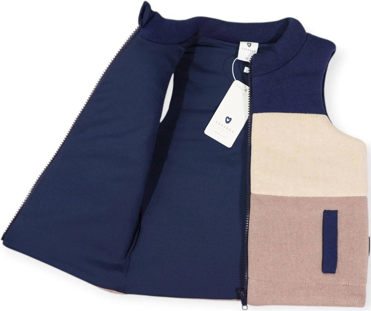 Korango - Contrast Knit Vest