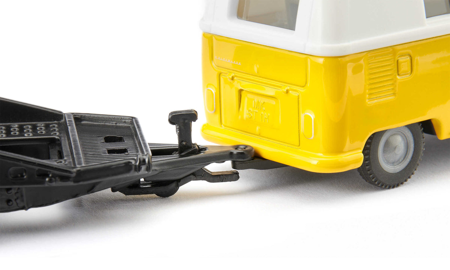 Siku VW T1 with trailer & Beetle 1:50