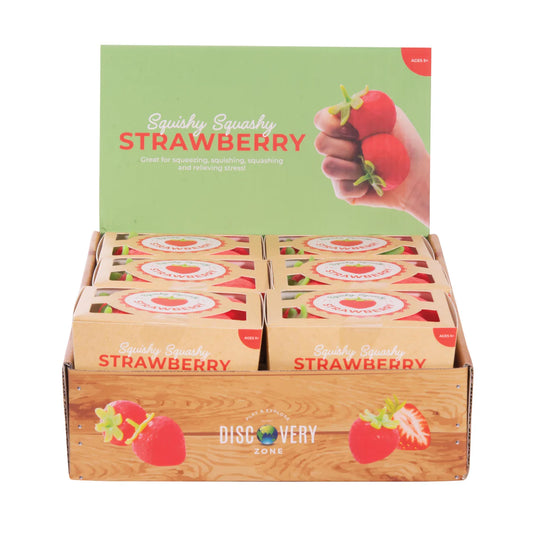 Discovery Zone - Squishy Strawberry Set of 4