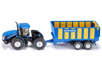 Siku - New Holland Knicklenker T9.560 with Silage Trailer 1:50 Scale