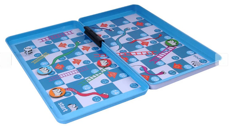 The Purple Cow Magnetic Travel Games -Snakes & Ladders