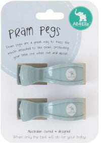 All4Ella - Pram Pegs - 2pk Assorted