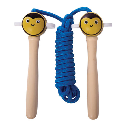 Wooden Skipping Rope - Garden Animals