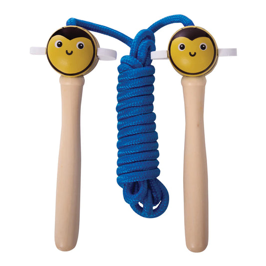 Wooden Skipping Rope - Garden Animals