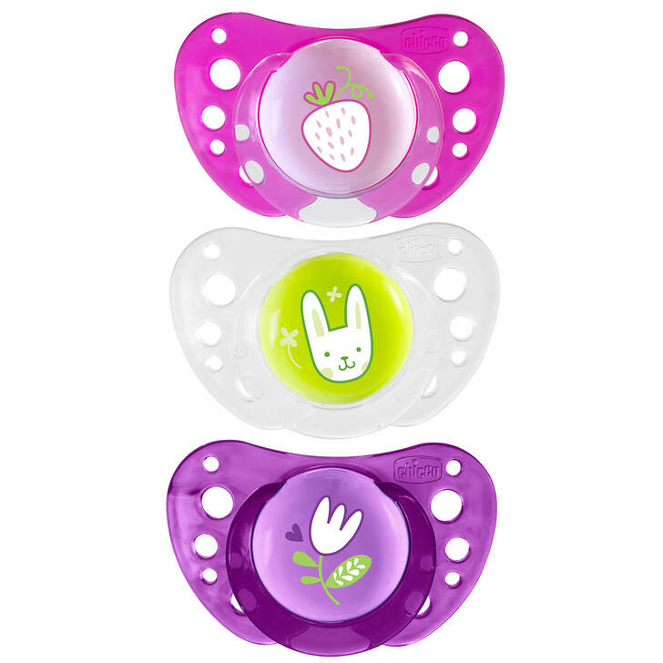 Chicco- Nursing Soother Physio Air 16-36m 2pk Assorted
