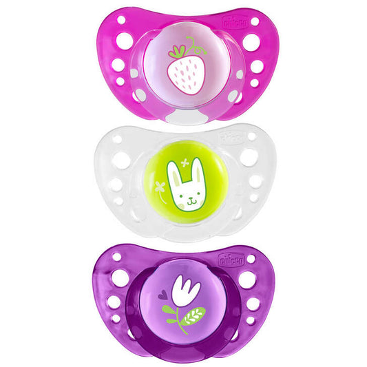 Chicco - Nursing Soother - Physio Air - 16-36m 2pk - Assorted