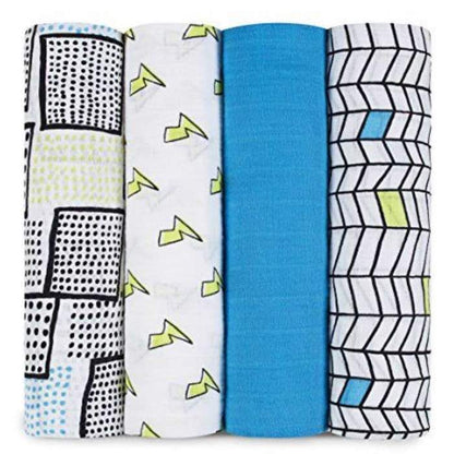 Aden and Anais - Classic Swaddle - Whizz Kid 4pk