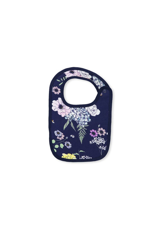Milky - Navy Floral Bib