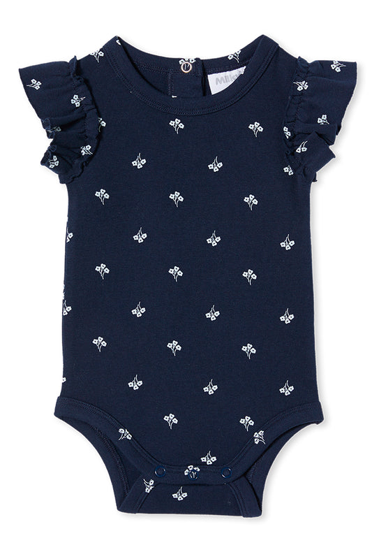 Milky - Navy Floral Baby Dress
