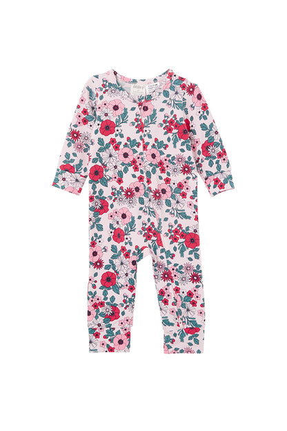 Milky- Poppy Zip Romper