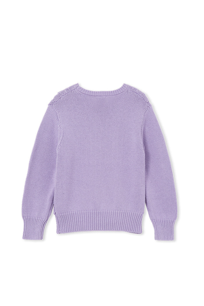 Milky - Lilac Detailed Knit Jumper