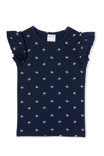 Milky - Floral Rib Tee