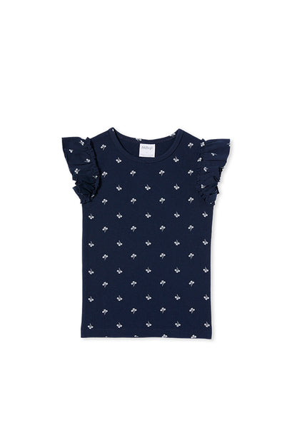 Milky - Floral Rib Tee