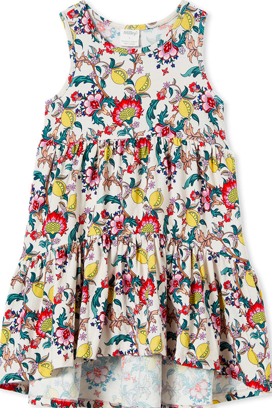 Milky - Citrus Floral Dress