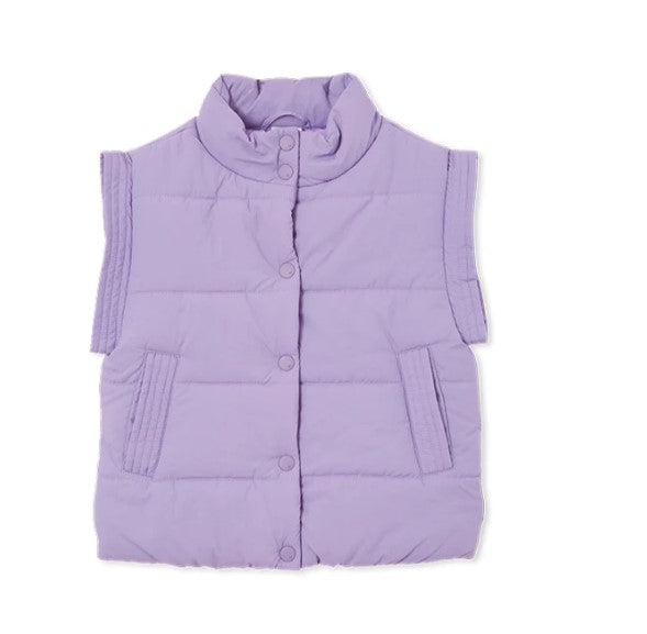 Milky- Lilac Puffer Vest