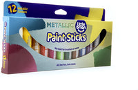 Little Brian Paint Sticks - Metallic 12PK