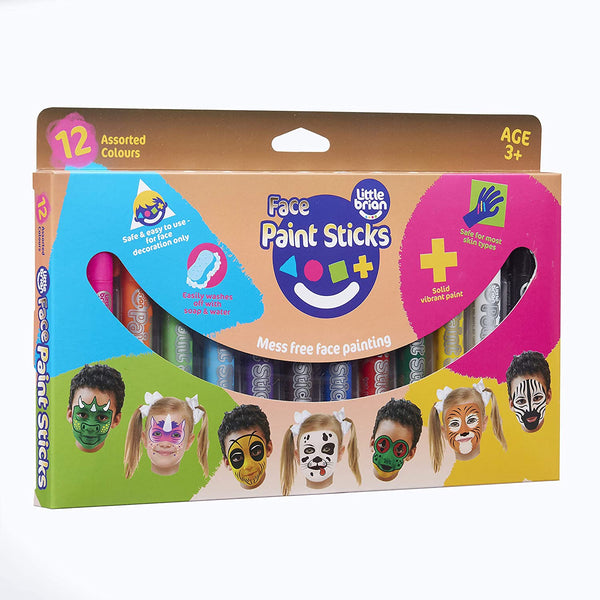 Little Brian Face Paint Sticks -  Classic 12PK