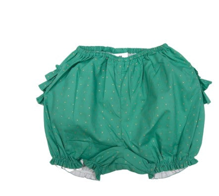 Korango - Gold Spot Frill Shorts Green