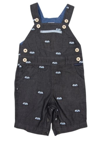 Korango - Kombi Van Embroidered Overalls - Charcoal