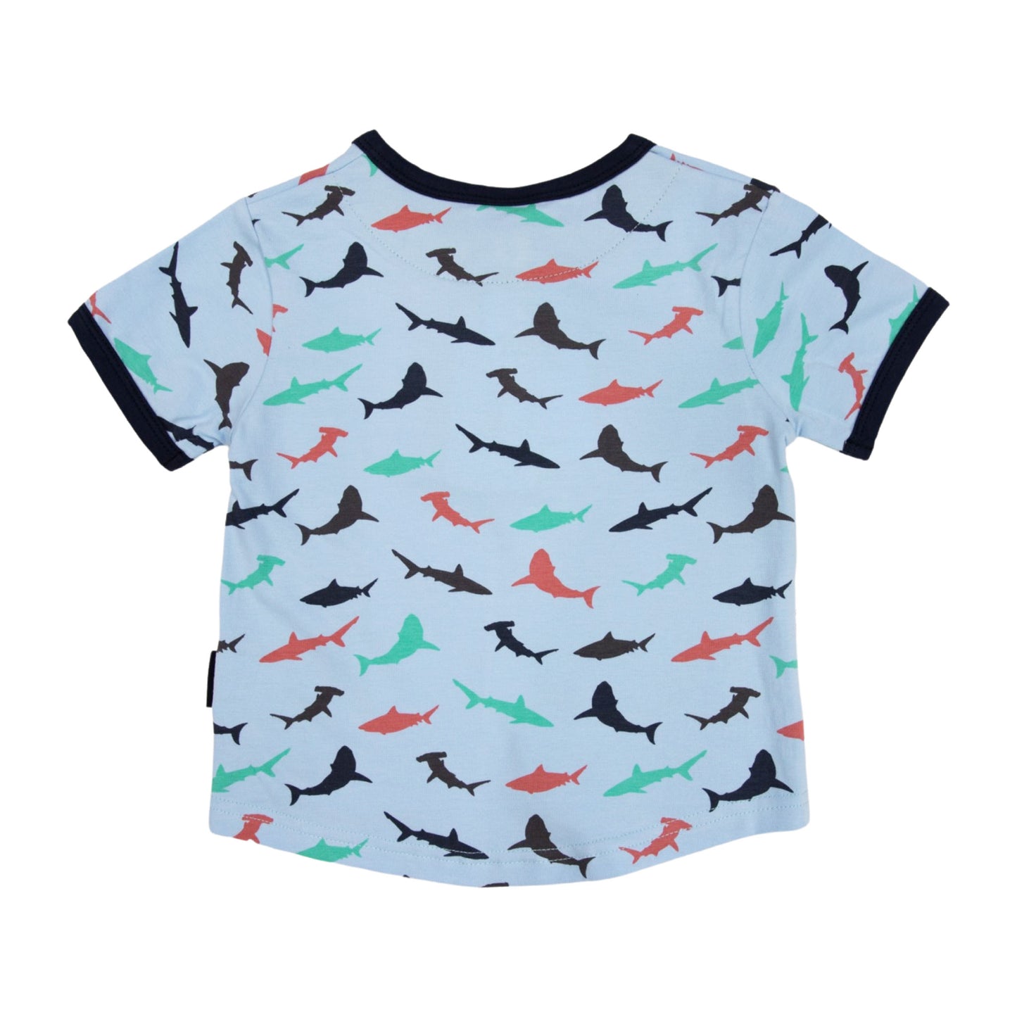 Korango - Shark Print Henley Tee