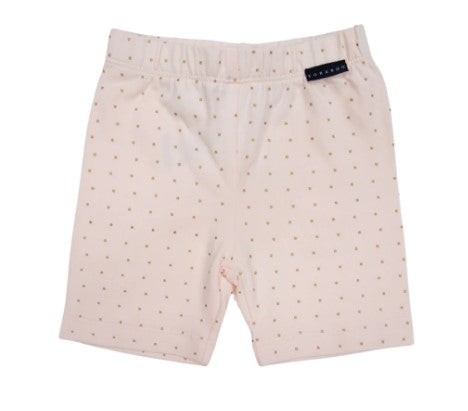 Korango- Gold Spot Cotton Bike Shorts Light Pink