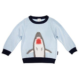 Korango Knit Sweater - Shark Motif with flapping fins