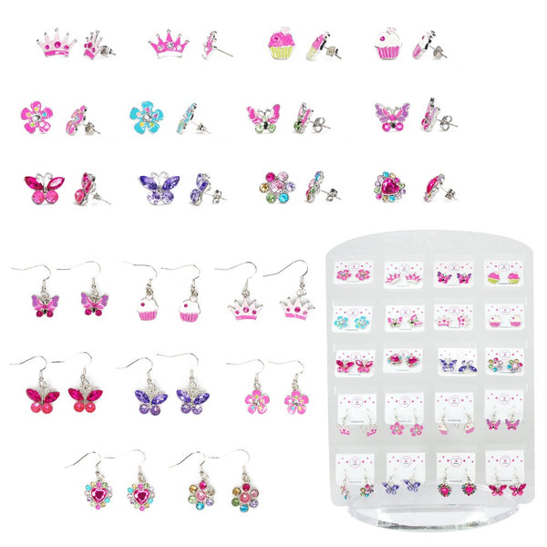 Pink Poppy - Pierced Earrings